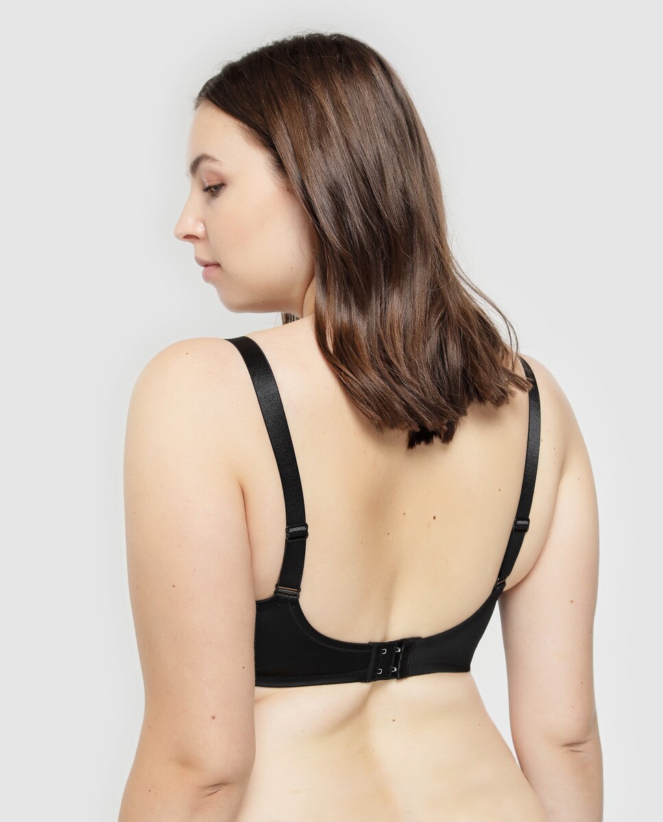 Sutiã feminino Triumph redutor com aros Preto-2