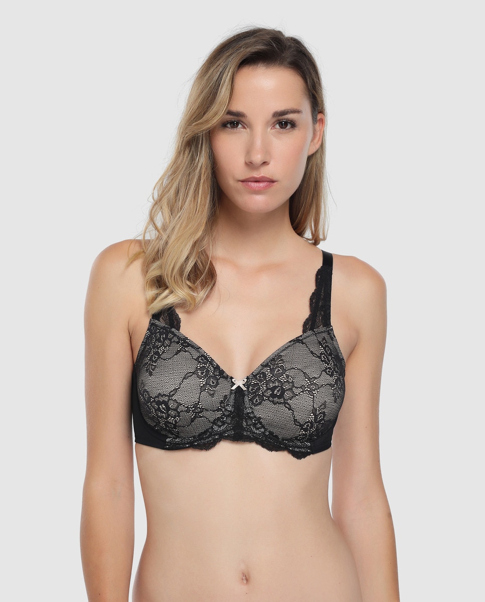 Soutien Contouring Sensation de capacidade com aro Preto-1