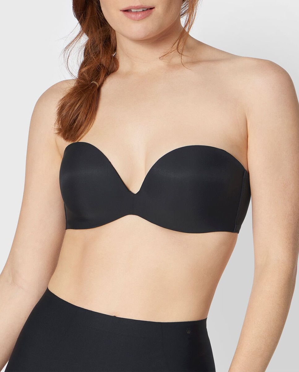 Soutien Push-up com Alças Amovíveis Preto-1