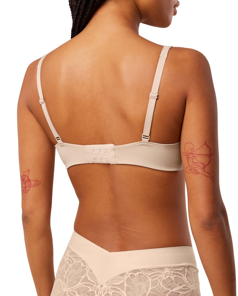 Soutien Body Make Up Illusion Lace Balconette com Aro Flexível e Foam Bege-2