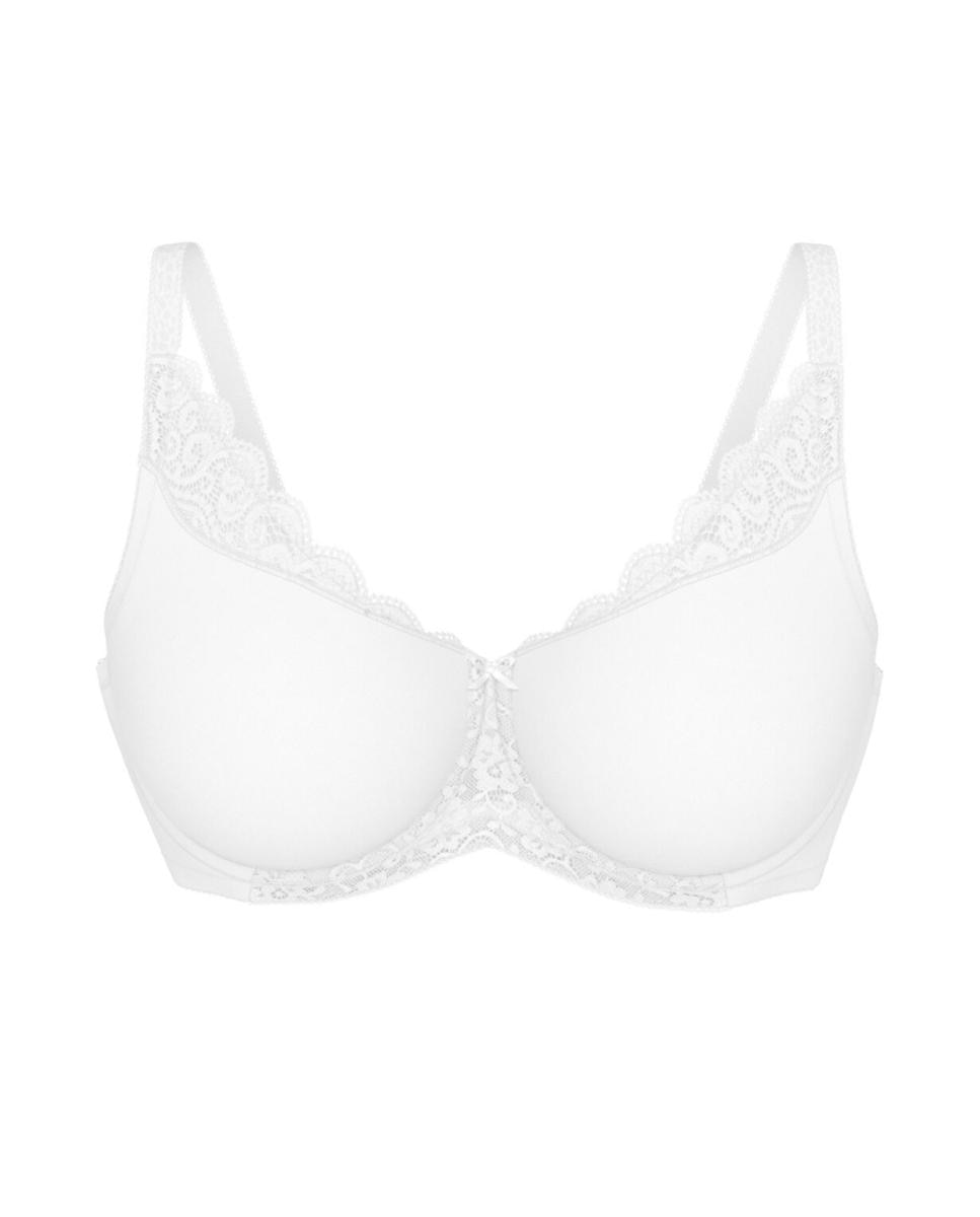 Sujetador de mujer reductor con aro y detalles de encaje - Triumph - Blanco Blanco-5