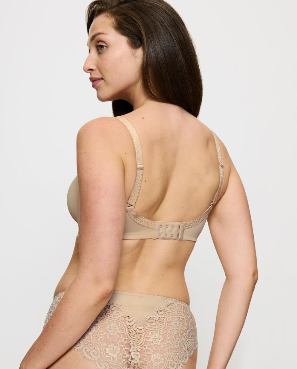 Sujetador de mujer reductor con aro y detalles de encaje - Triumph - Beige Beige-2