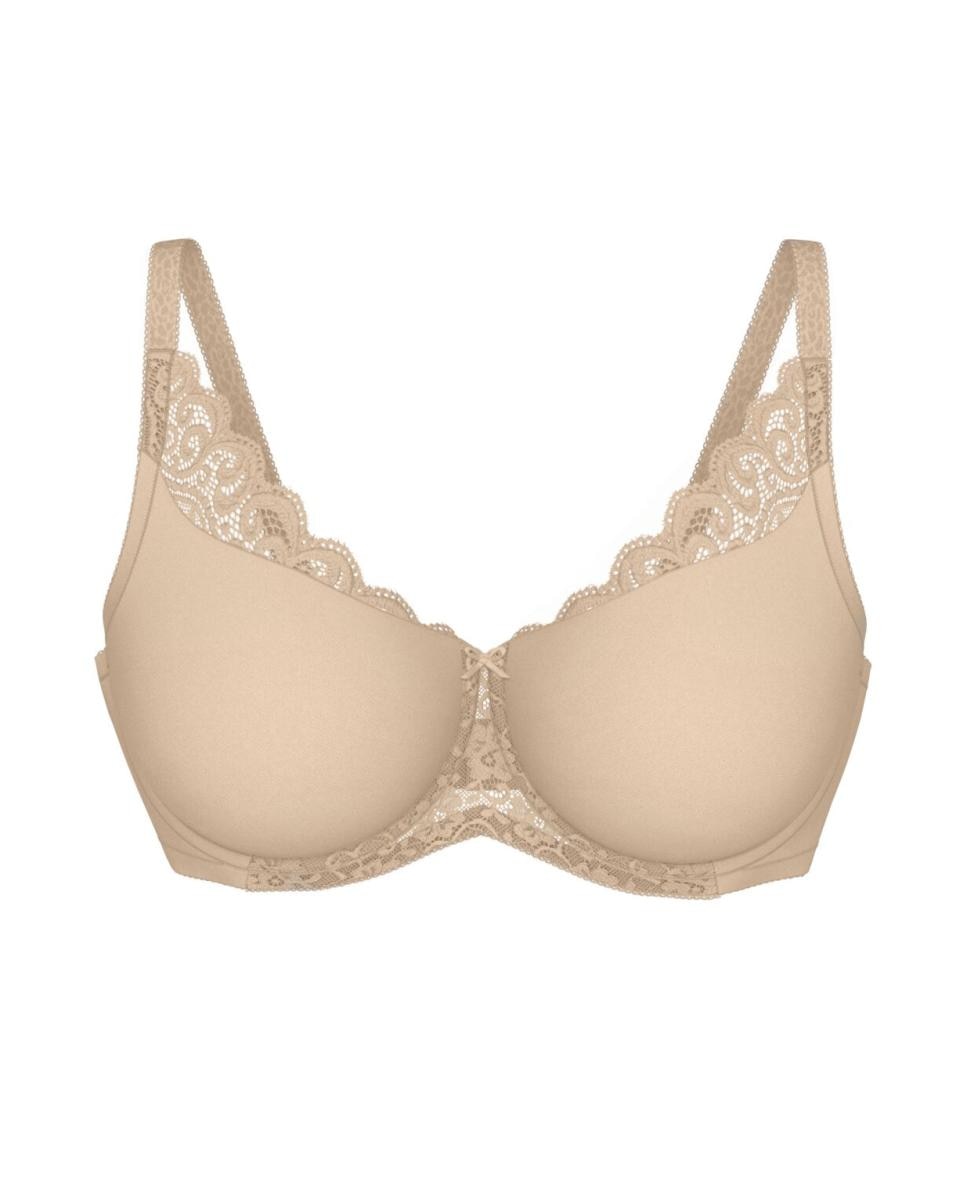 Sujetador de mujer reductor con aro y detalles de encaje - Triumph - Beige Beige-5