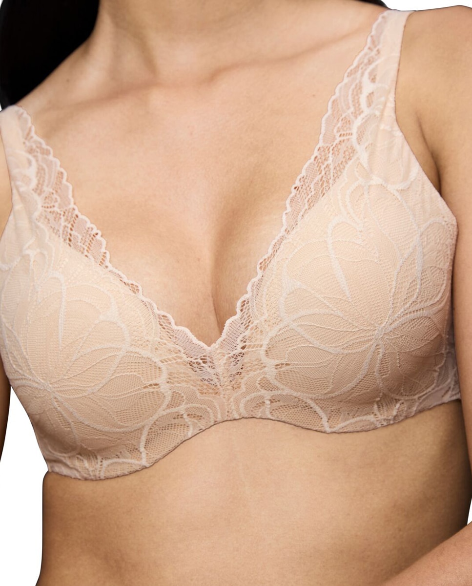 Sujetador Body Make Up Illusion Lace de escote profundo con aro flexible y foam - Triumph - Nude Nude-3