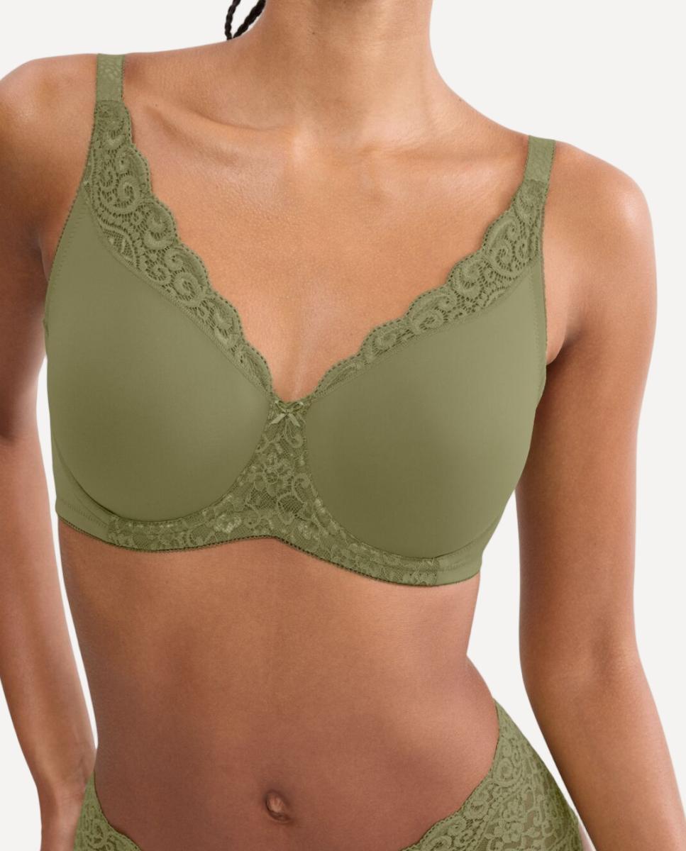 Soutien Redutor com Aro e Detalhes de Renda Verde-3