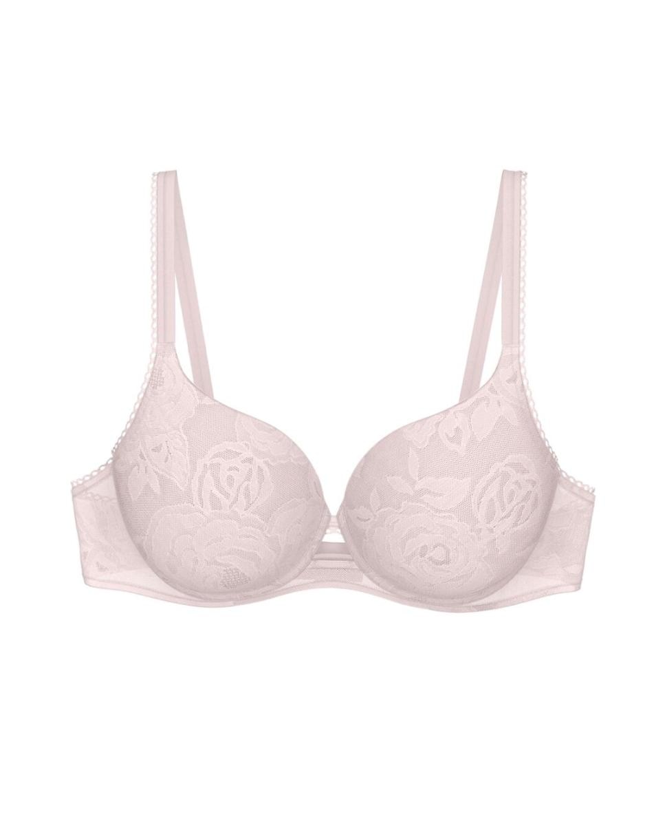 Soutien de copa moldada com aro estampado Rosa-claro-4