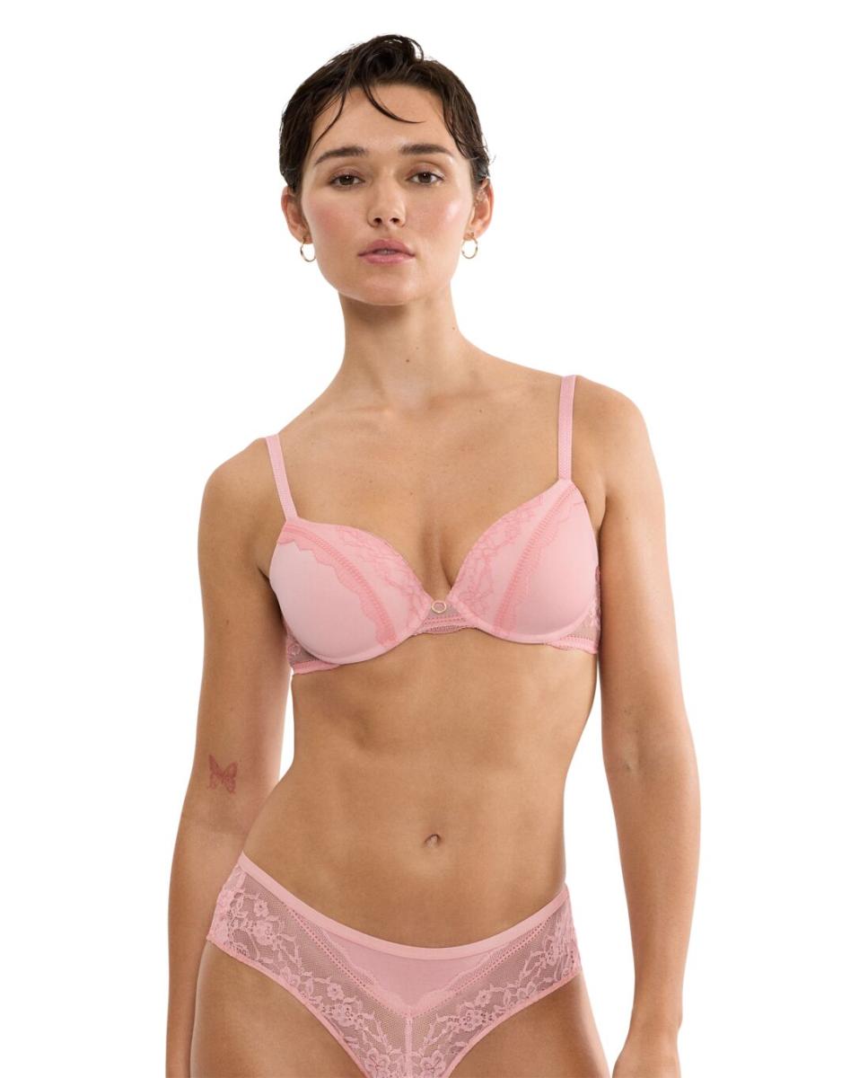 Soutien com Aro Flexível e Copa Spacer para Garantir Transpirabilidade e Sensação de Ligeireza Rosa-claro-1