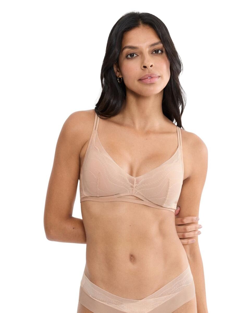 Imagen 1 de Sujetador sin aro y copa preformada con relleno push up para realzar el busto Natural