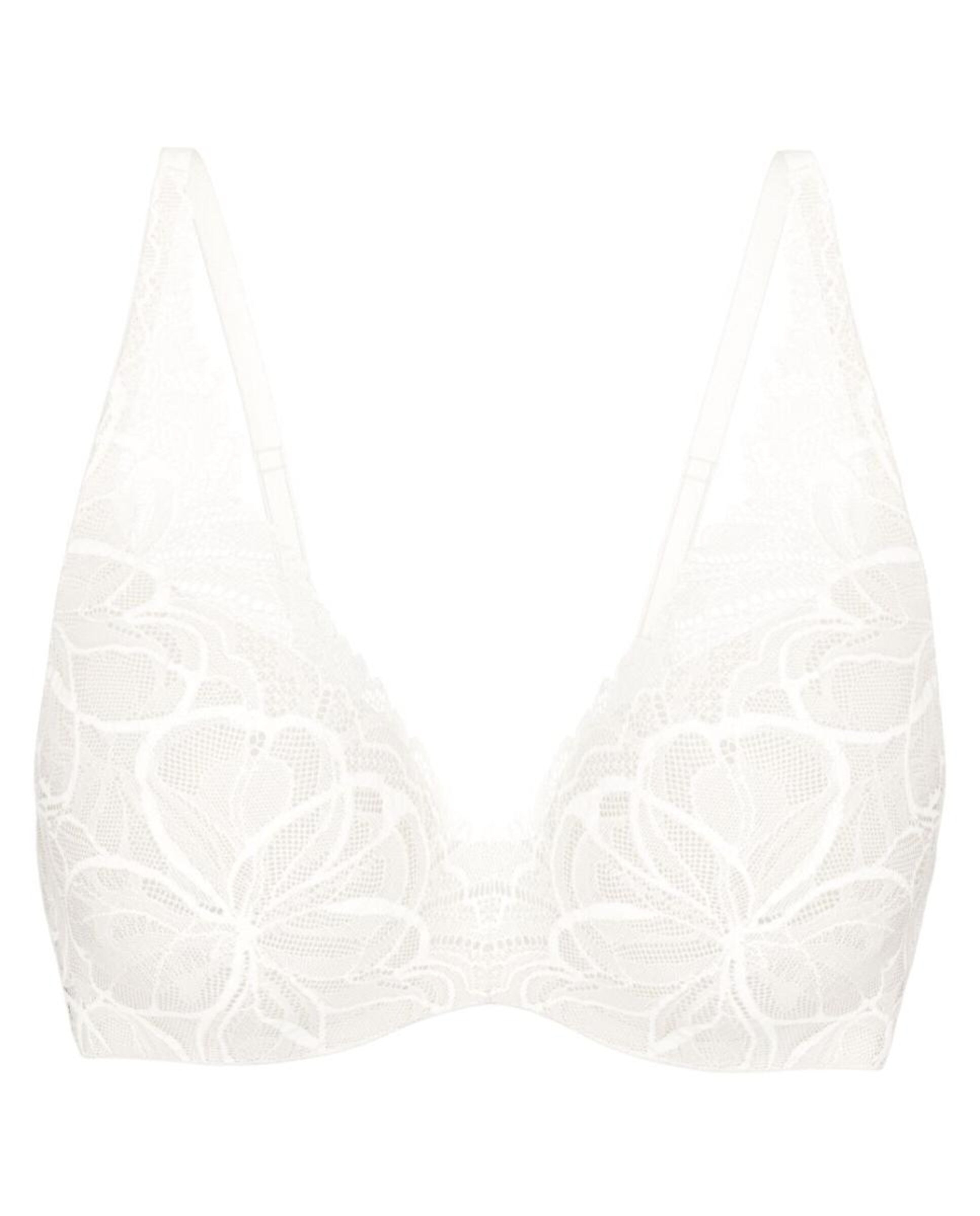 Sujetador Body Make Up Illusion Lace de escote profundo con aro flexible y foam - Triumph - Crudo Crudo-4