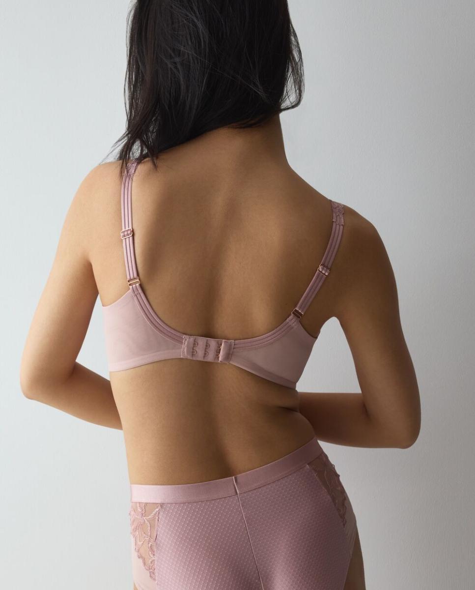 Soutien Redutor com Aros Ergonómicos e Reforço de Malha nas Copas Rosa-pastel-3