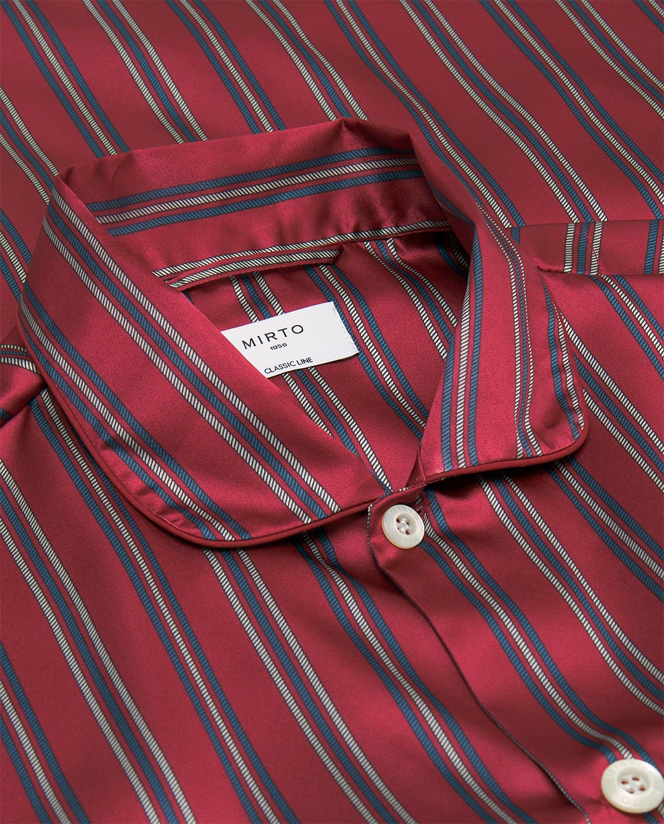 Pijama com falso liso azul Bordeaux-5