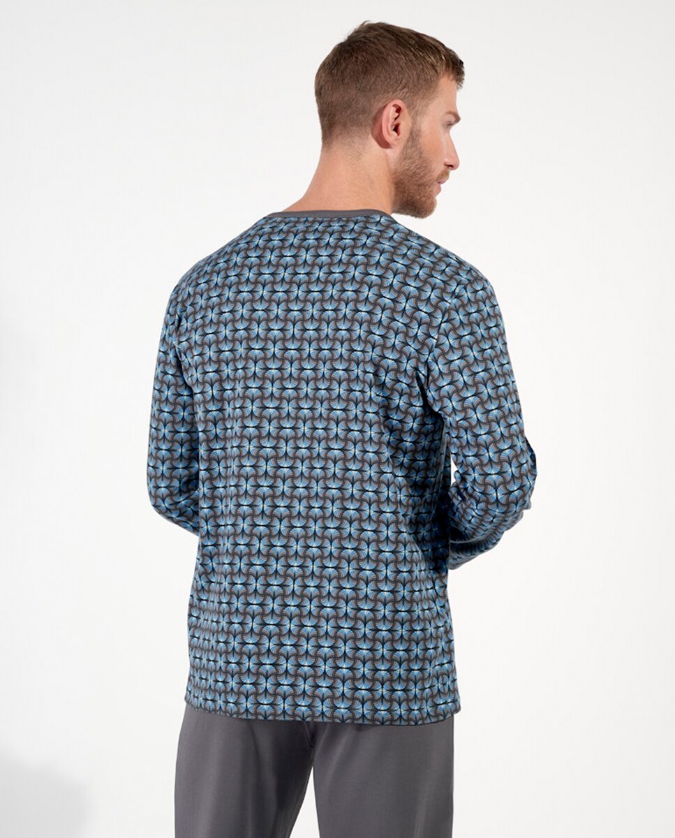 Pijama de Malha com Estampado Multicolor-2