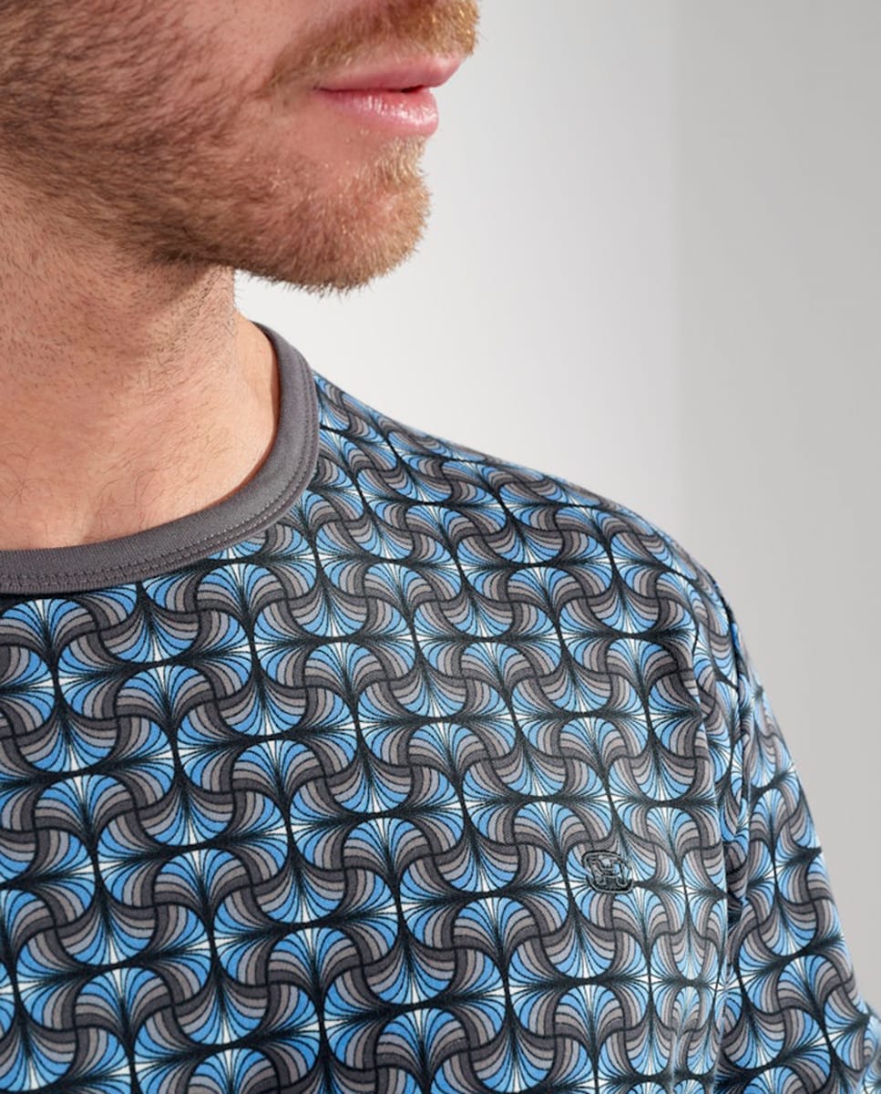 Pijama de Malha com Estampado Multicolor-3