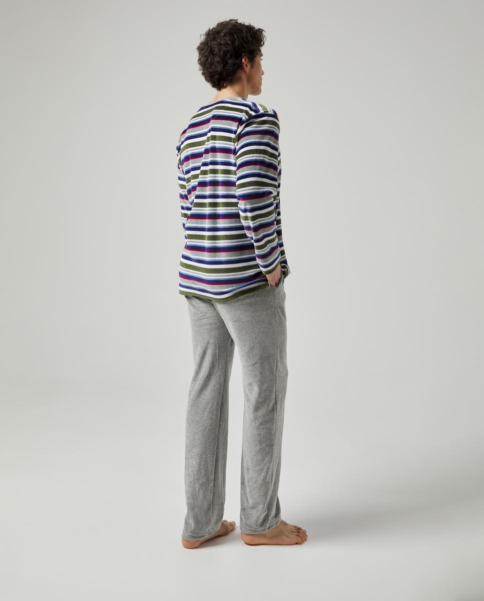 Pijama Comprido de Velour Multicolor-2
