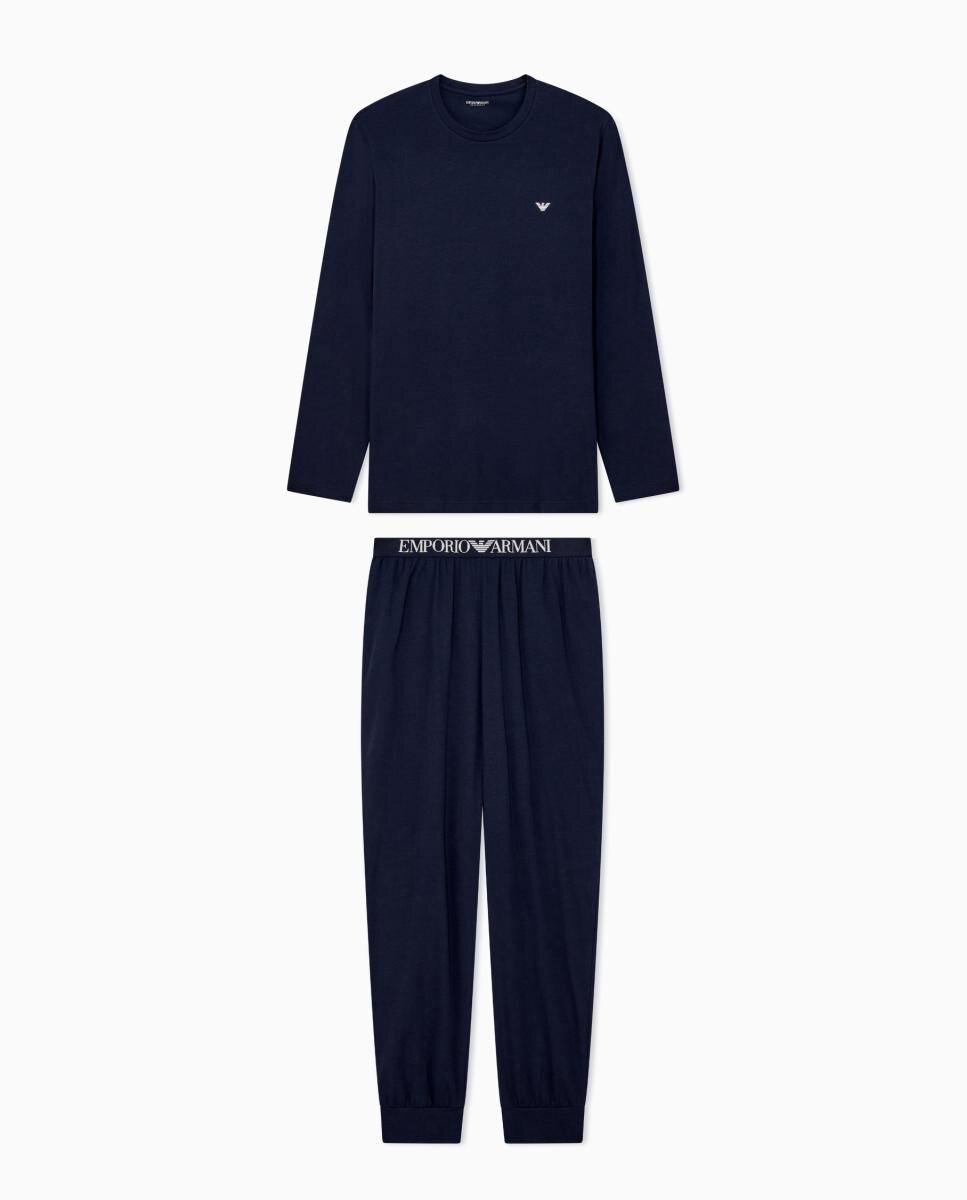 Pijama Liso Básico Azul-marinho-3