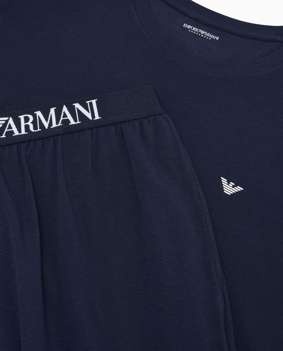 Pijama Liso Básico Azul-marinho-4