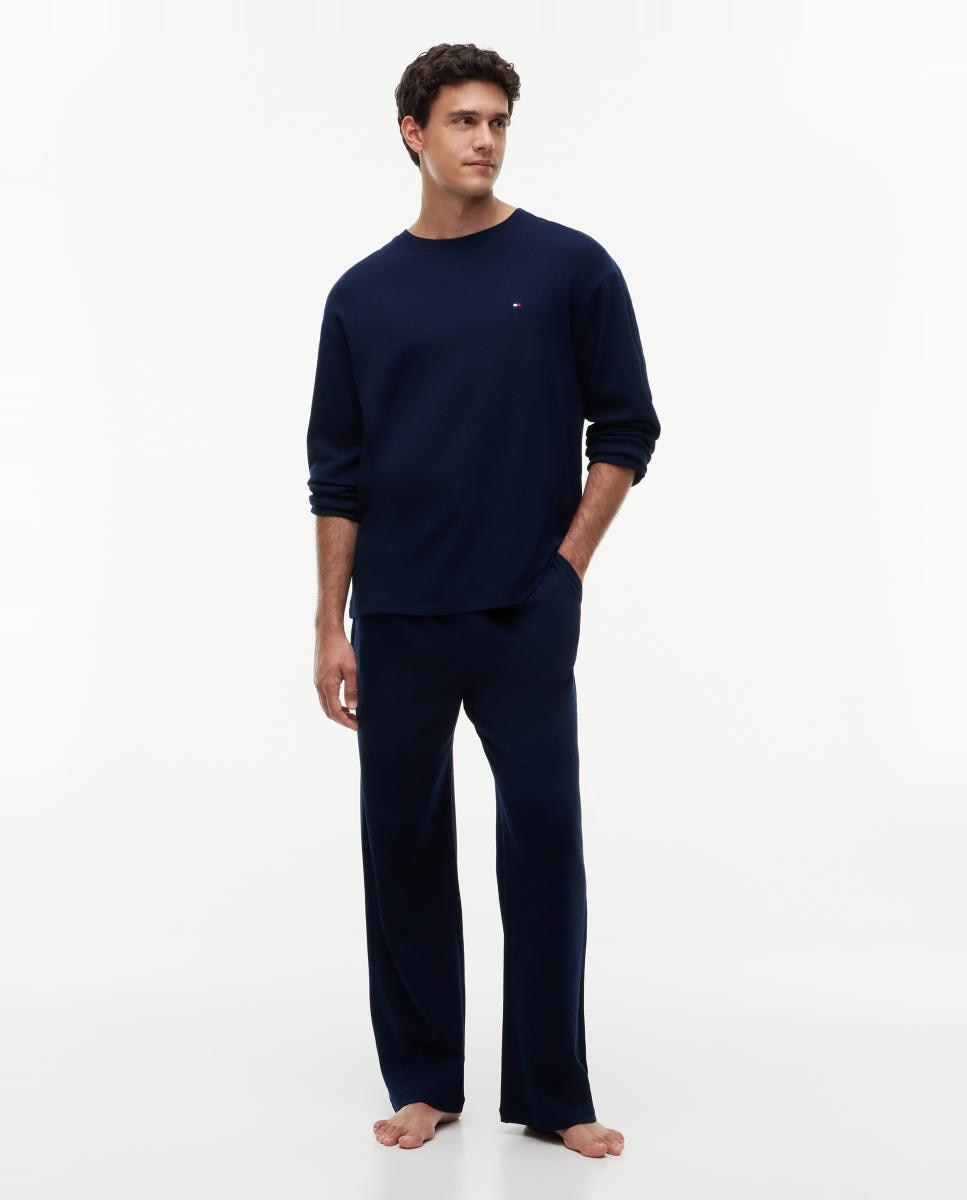 Imagem 0 de Conjunto de Pijama em Algodão com Textura Gofrada