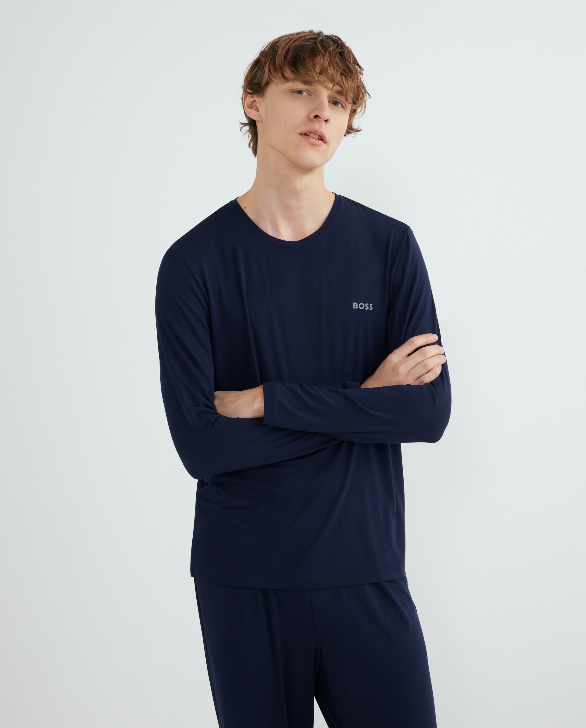 Imagen 0 de Camiseta manga larga de hombre Azul