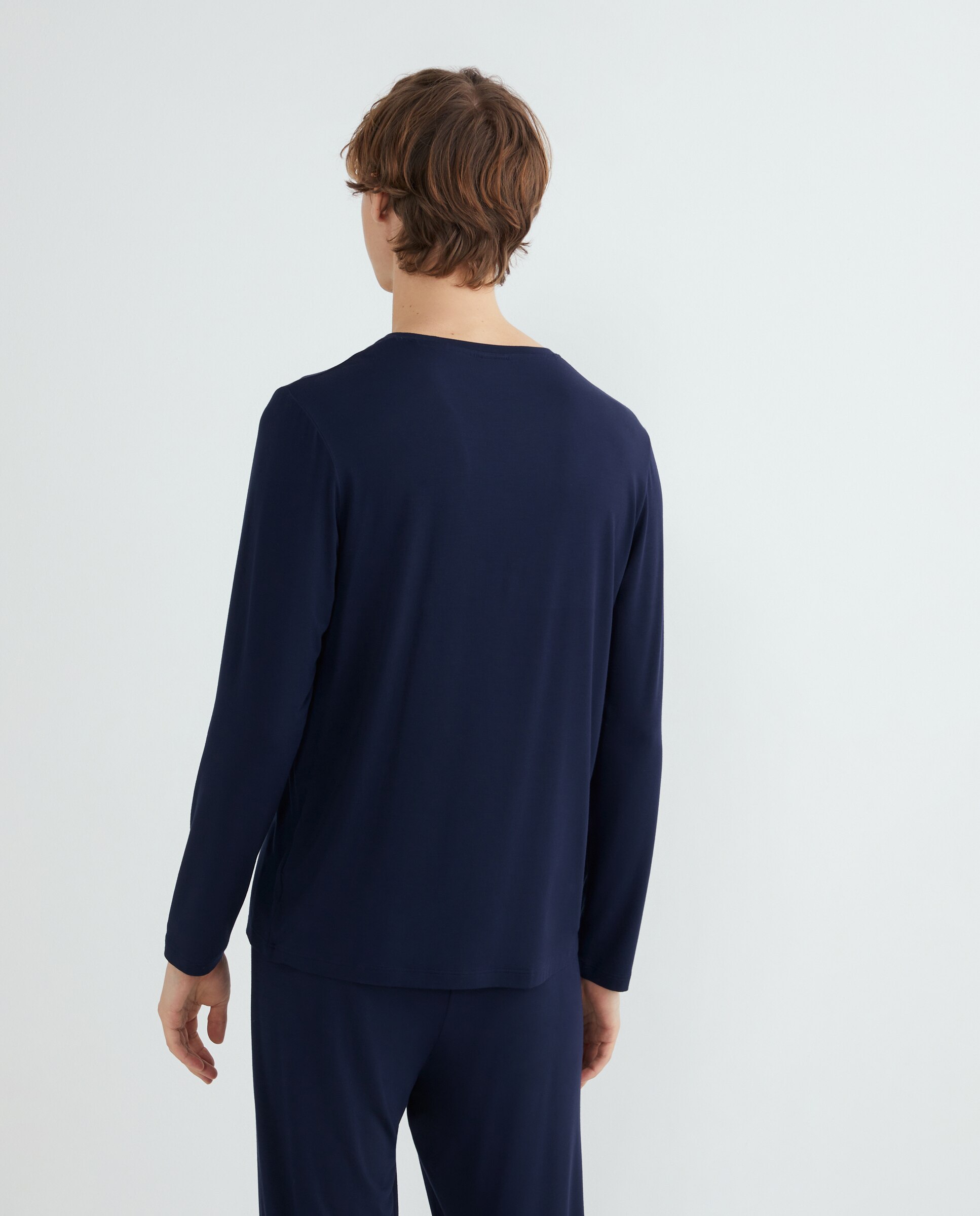 Camiseta manga larga de hombre - Hugo - Azul Azul-3