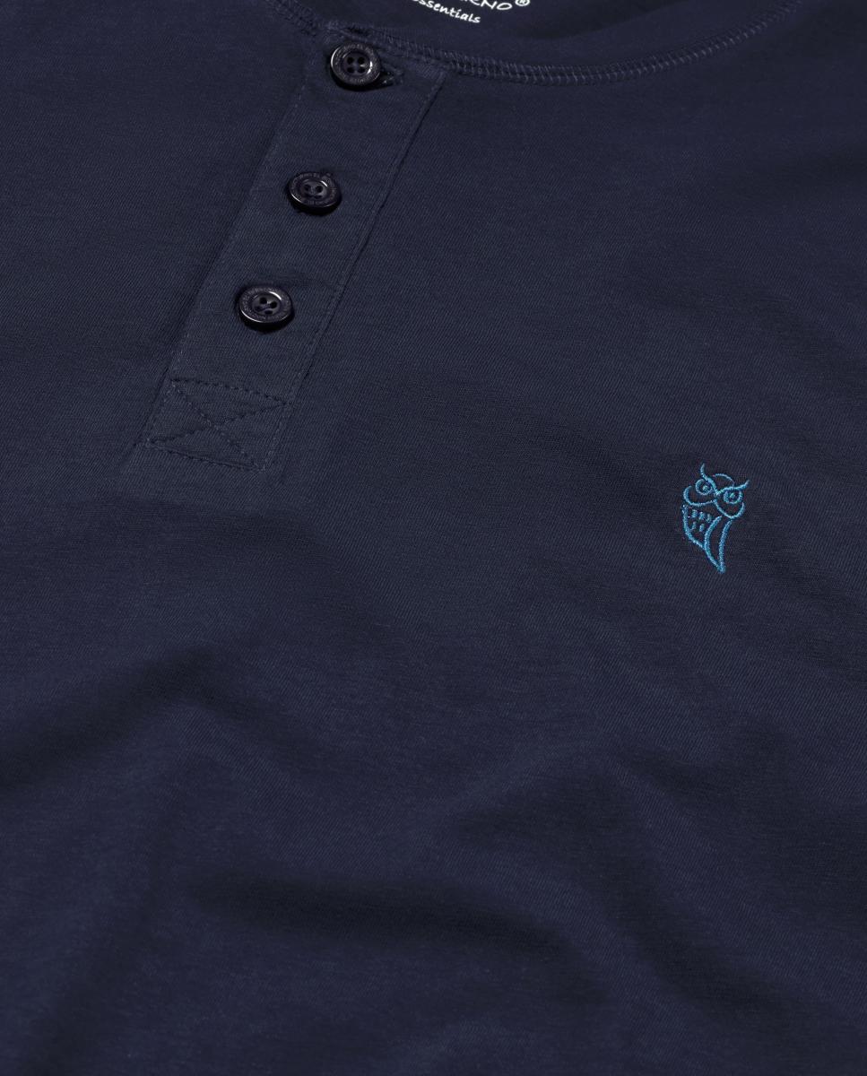 Camisola de Pijama Comprida de Malha - Azul Azul-marinho-5