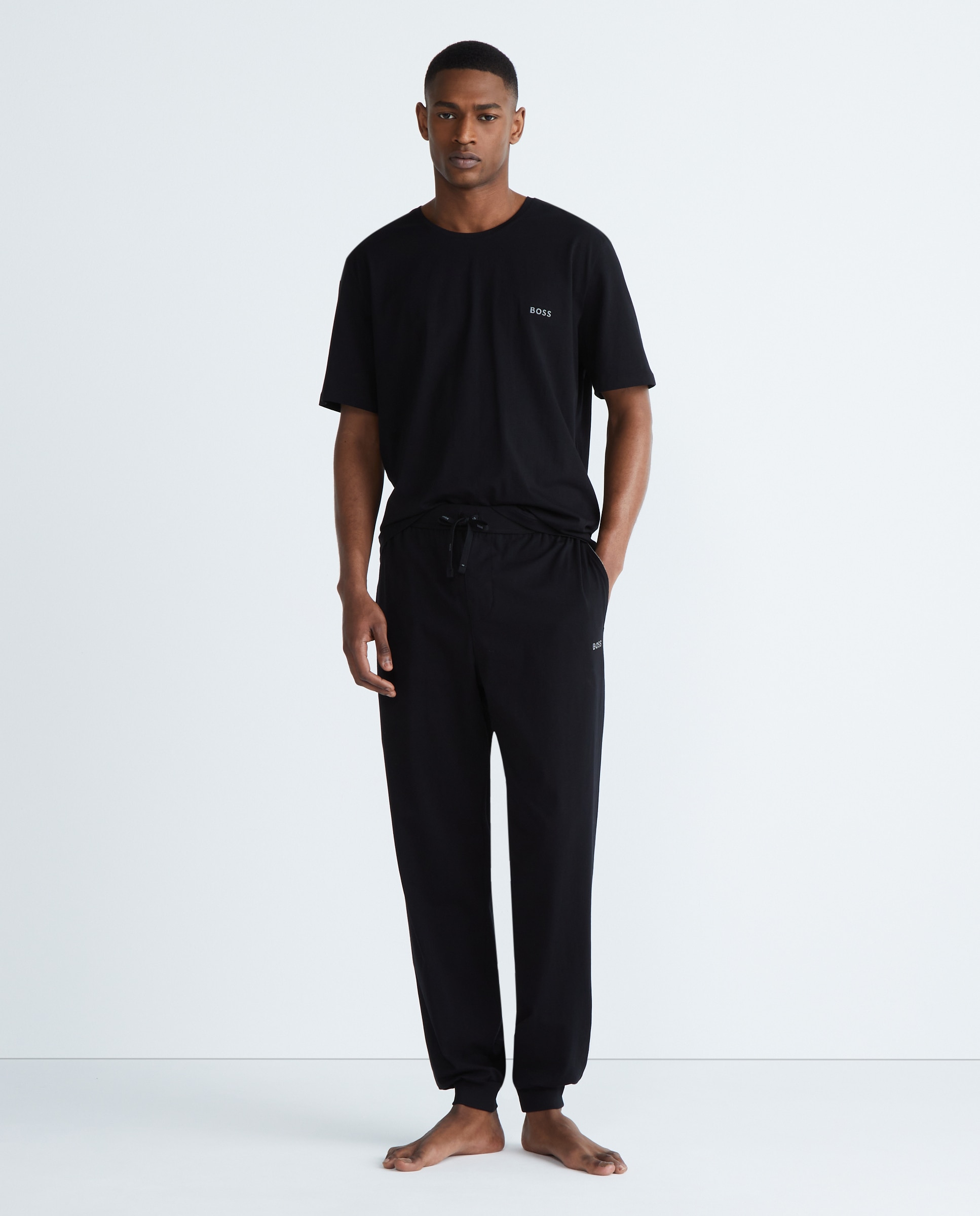 Calças de Pijama - Preto Preto-1