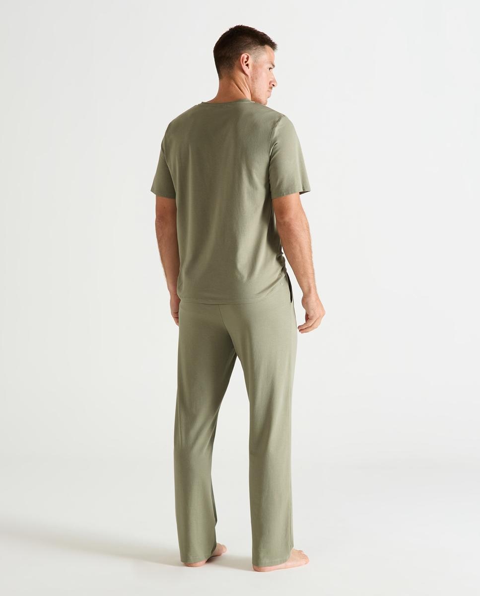 Calças de Pijama Castanho-2