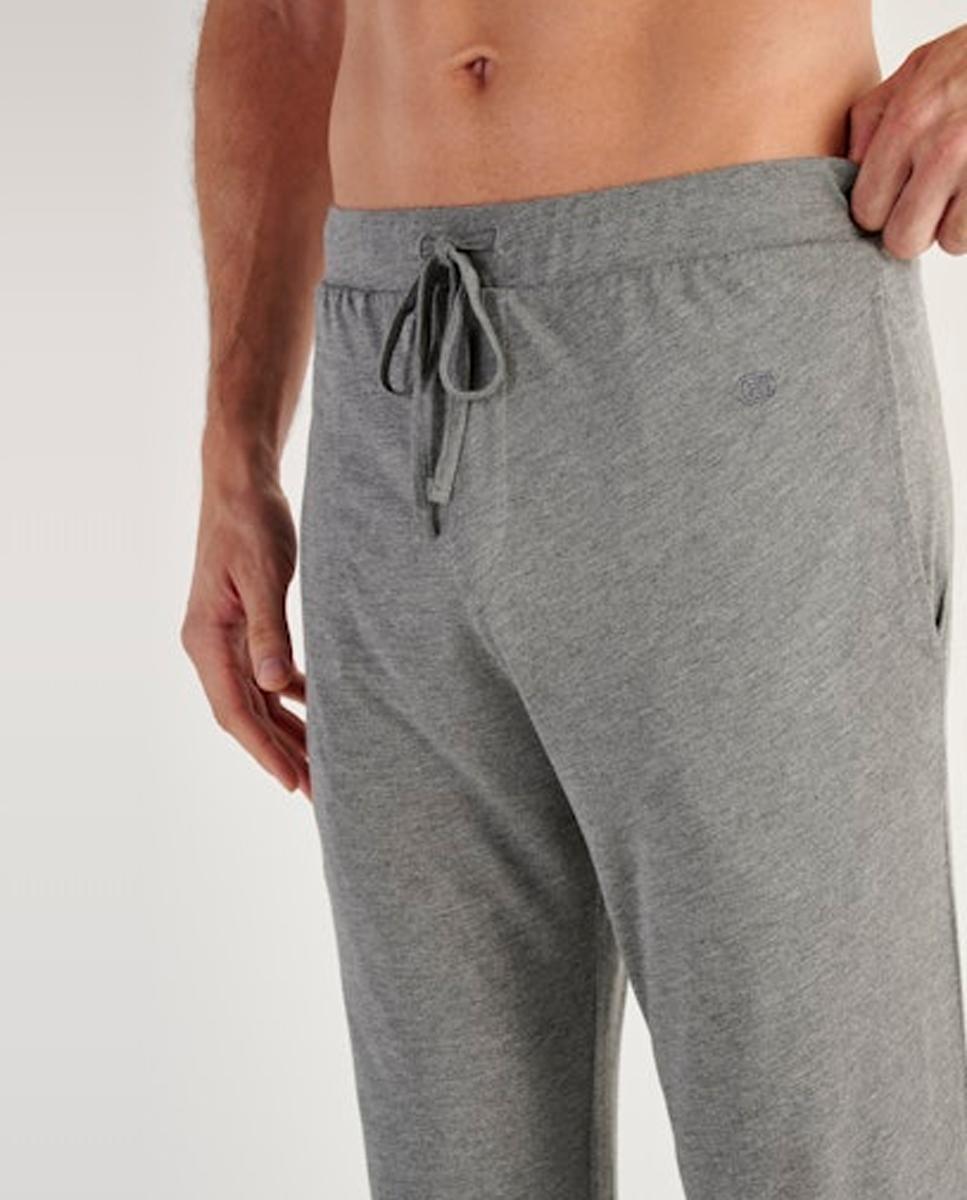 Calças de Pijama de Malha de Modal Cinzento-2