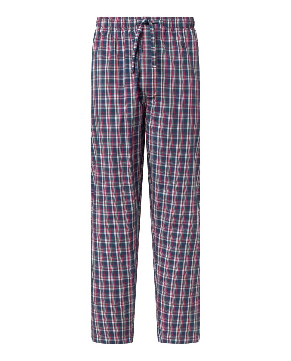 Calças de Pijama em Tecido - Vermelho Vermelho-4