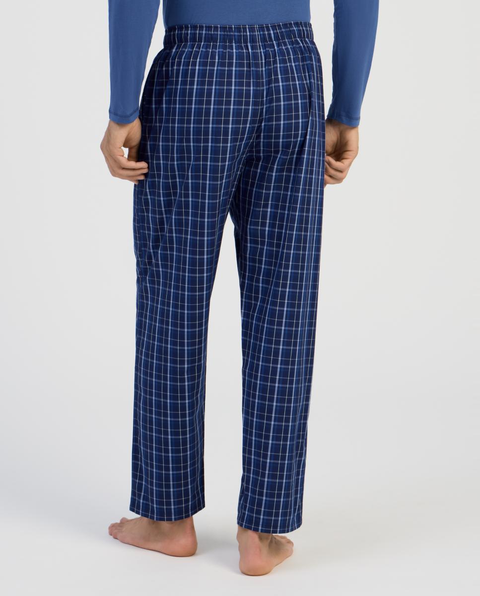 Calças de Pijama em Tecido - Azul Azul-2