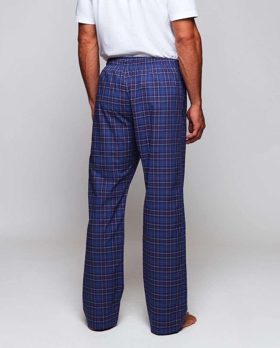 Calças de Pijama com Estampado Azul-marinho-2