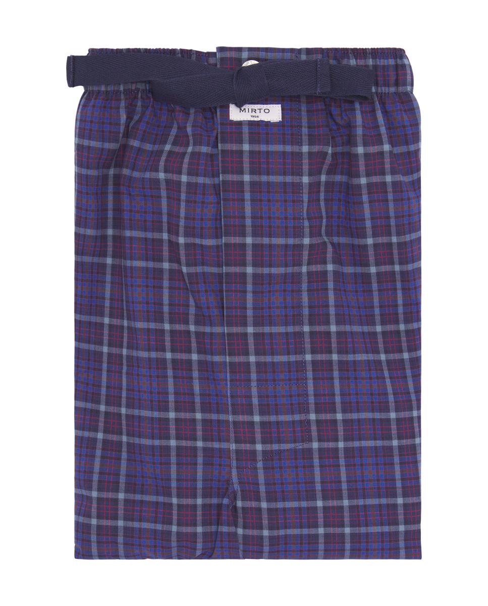 Calças de Pijama com Estampado Azul-marinho-4