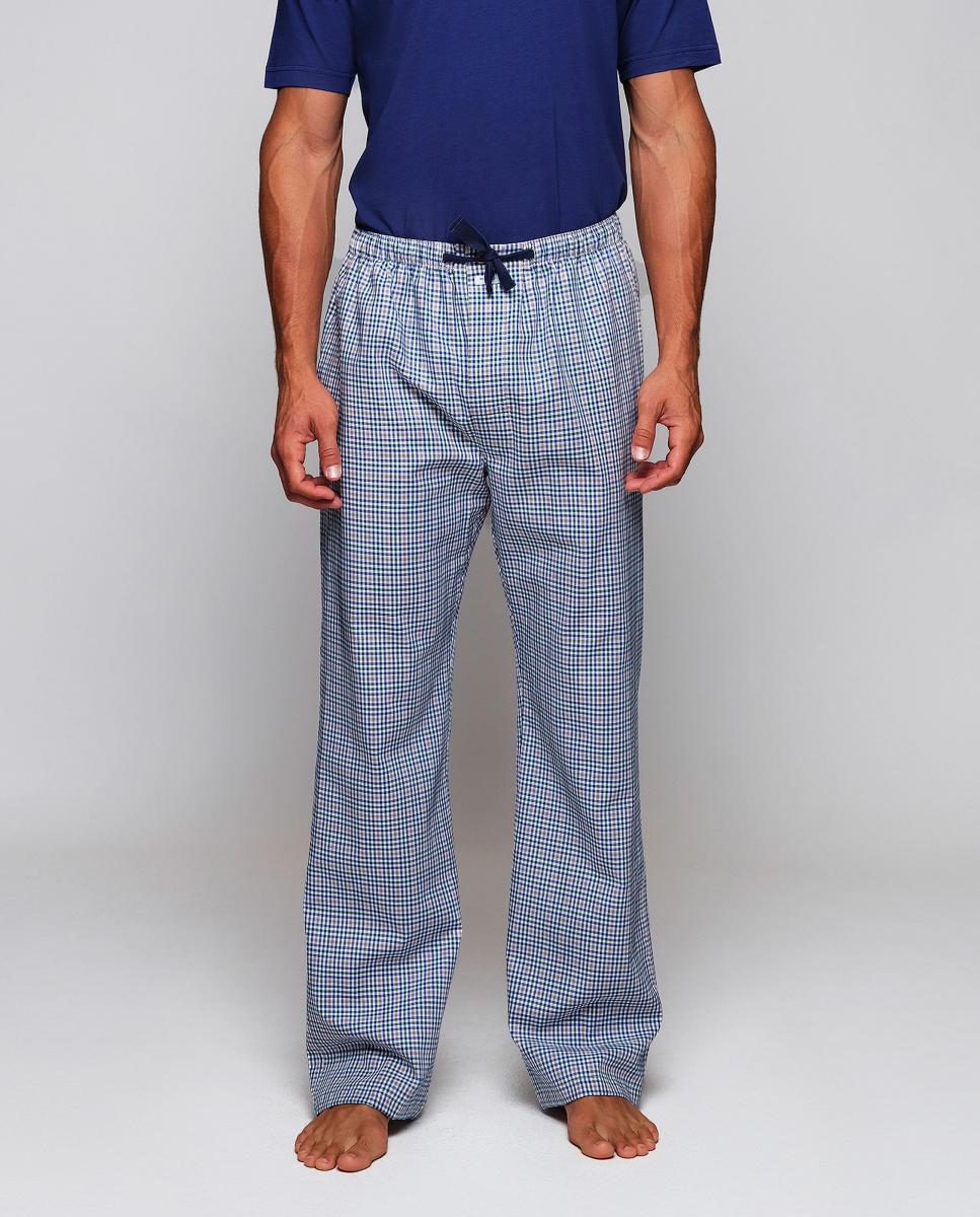 Pantalón largo de pijama estampado de hombre - Mirto - Azul Azul-1