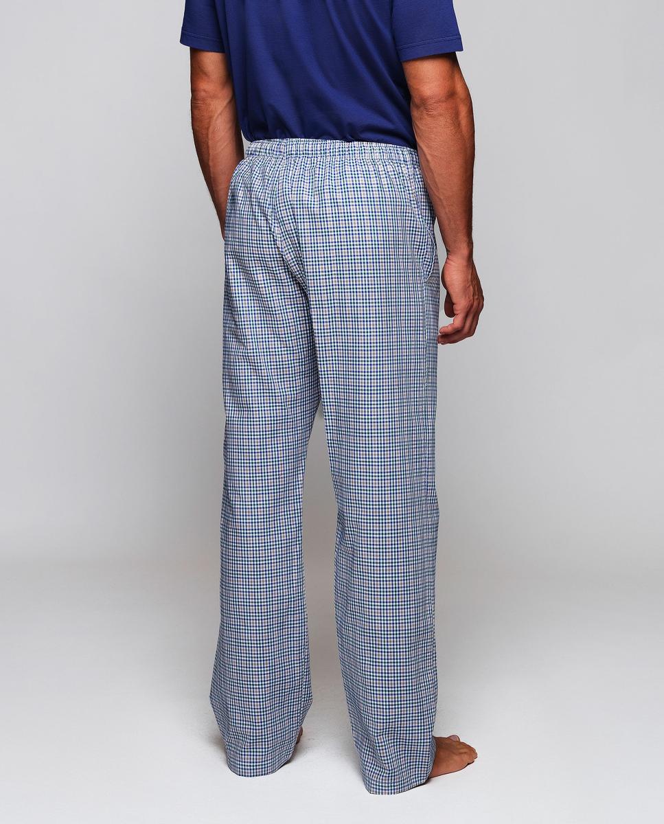 Pantalón largo de pijama estampado de hombre - Mirto - Azul Azul-2