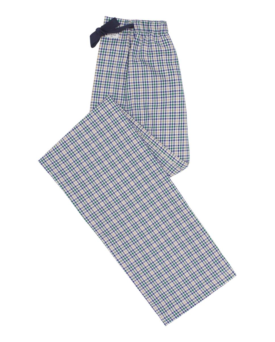 Pantalón largo de pijama estampado de hombre - Mirto - Azul Azul-3