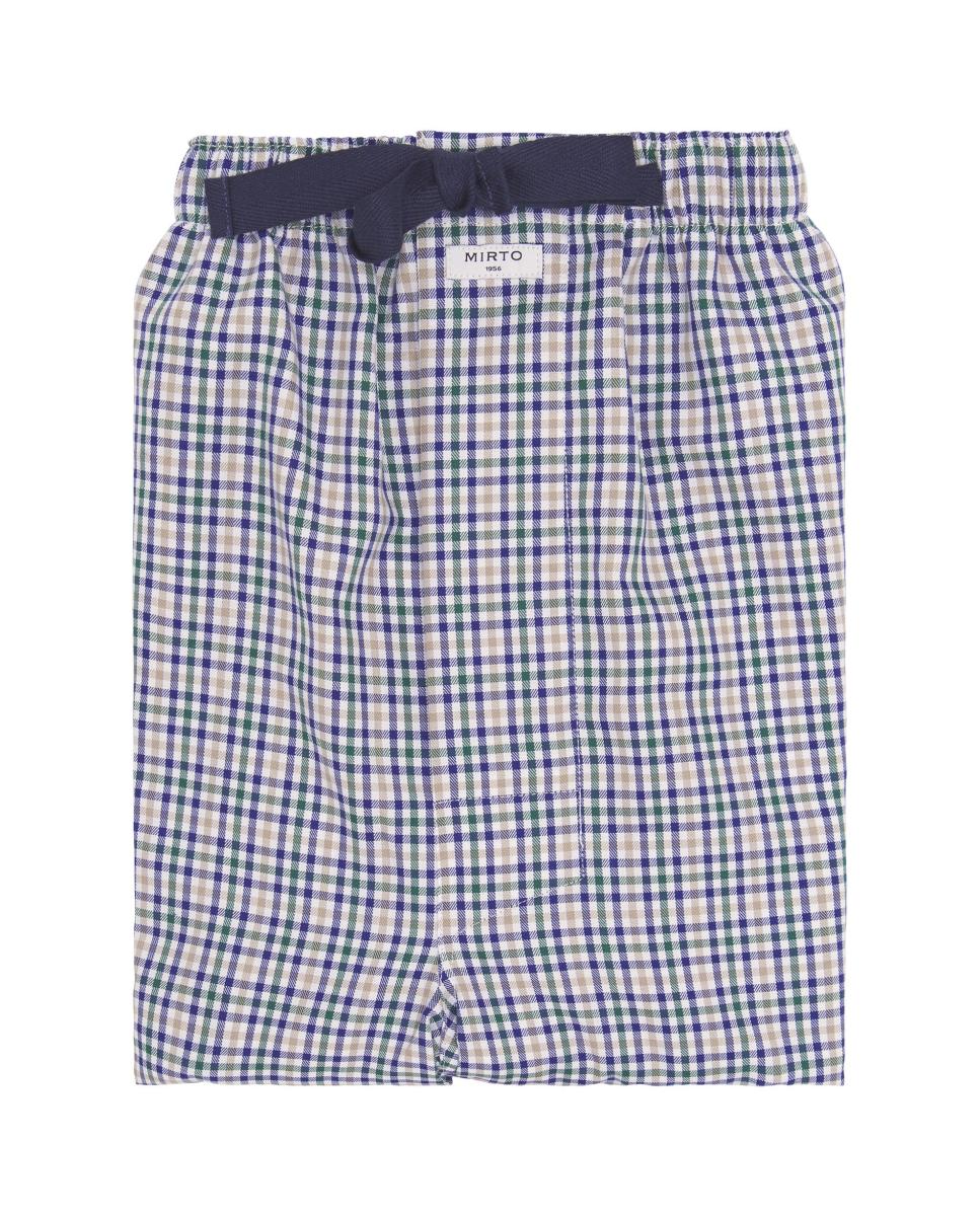 Pantalón largo de pijama estampado de hombre - Mirto - Azul Azul-4