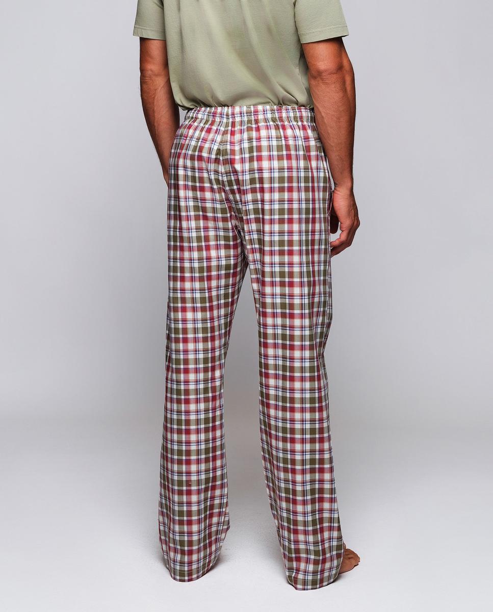 Pantalón largo de pijama estampado de hombre - Mirto - Granate Granate-2