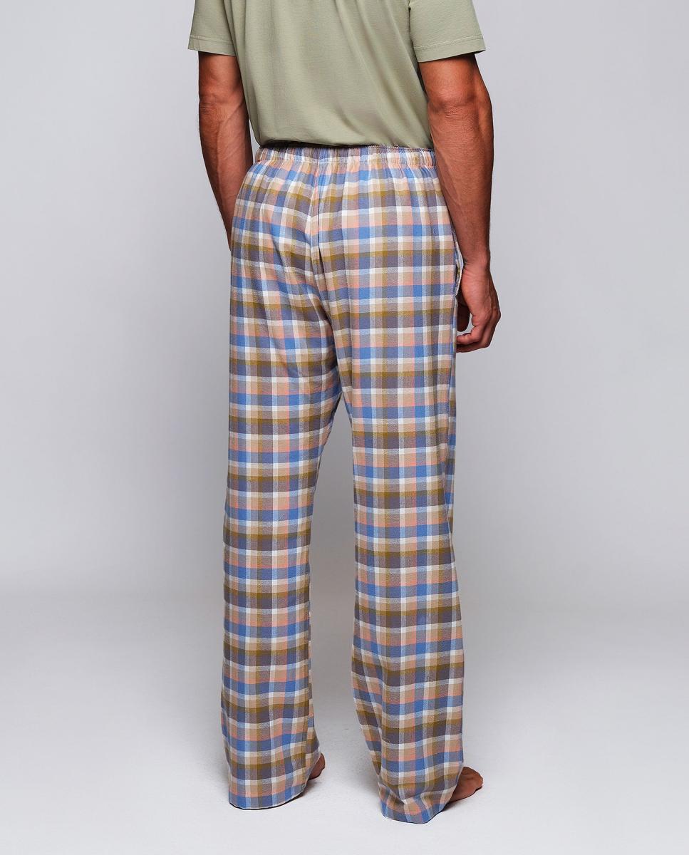 Pantalón largo de pijama estampado de hombre - Mirto - Azul claro Azul claro-2