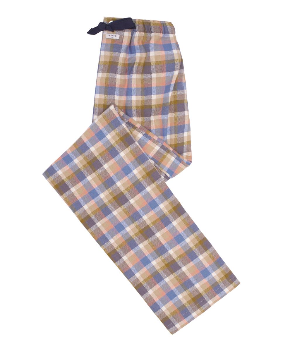 Pantalón largo de pijama estampado de hombre - Mirto - Azul claro Azul claro-3