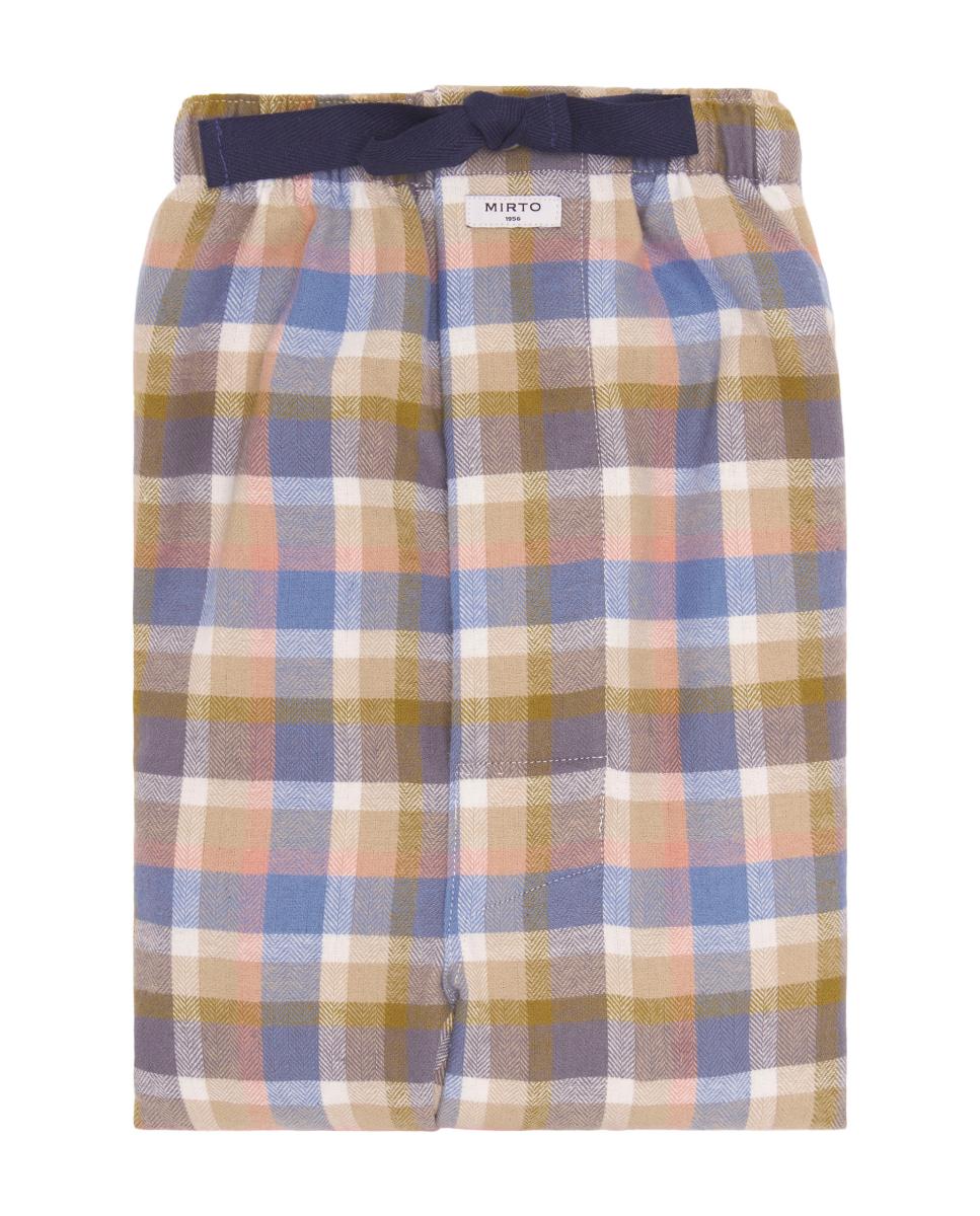 Pantalón largo de pijama estampado de hombre - Mirto - Azul claro Azul claro-4