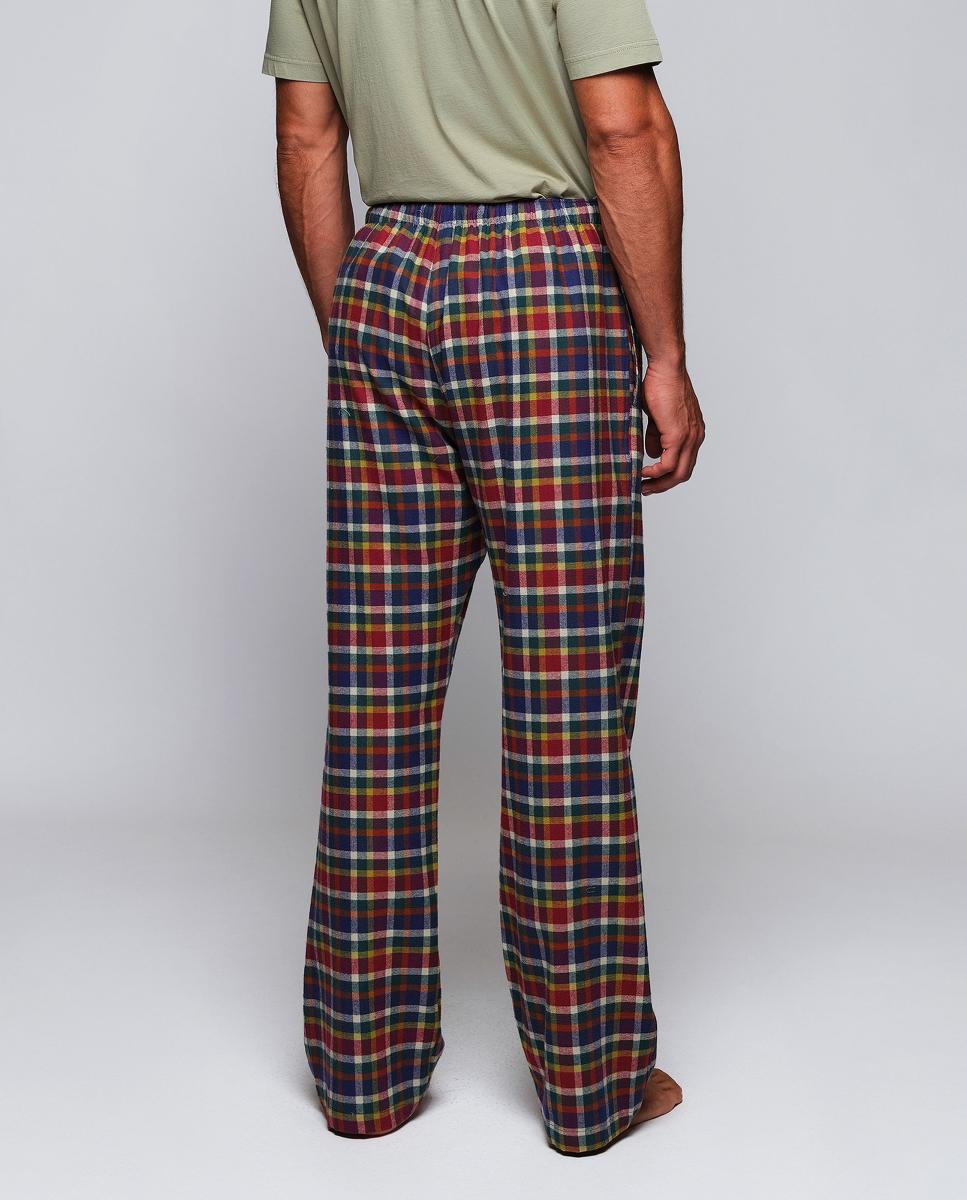 Pantalón largo de pijama estampado de hombre - Mirto - Burdeos Burdeos-2