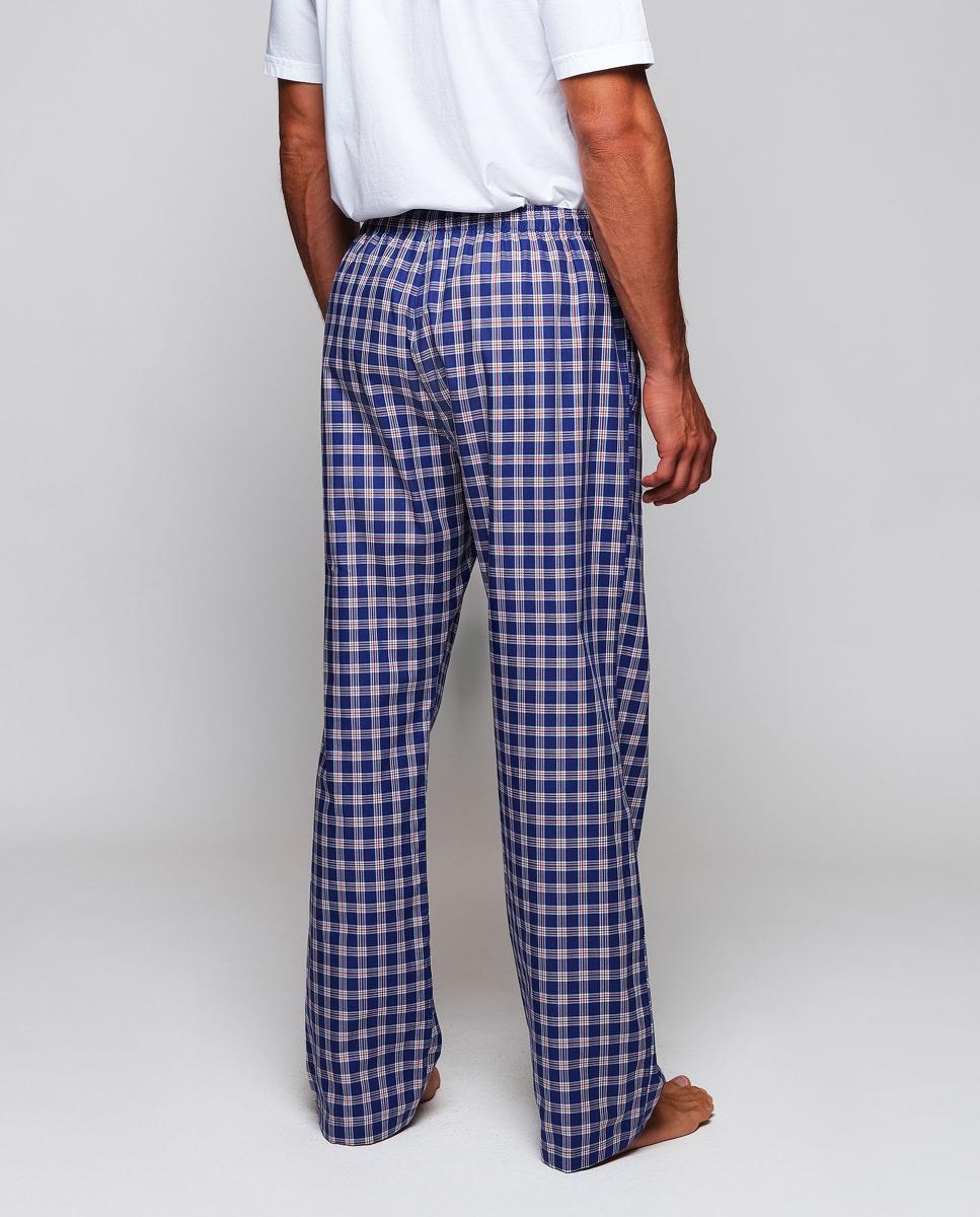 Calças de Pijama com Estampado Azul-marinho-2