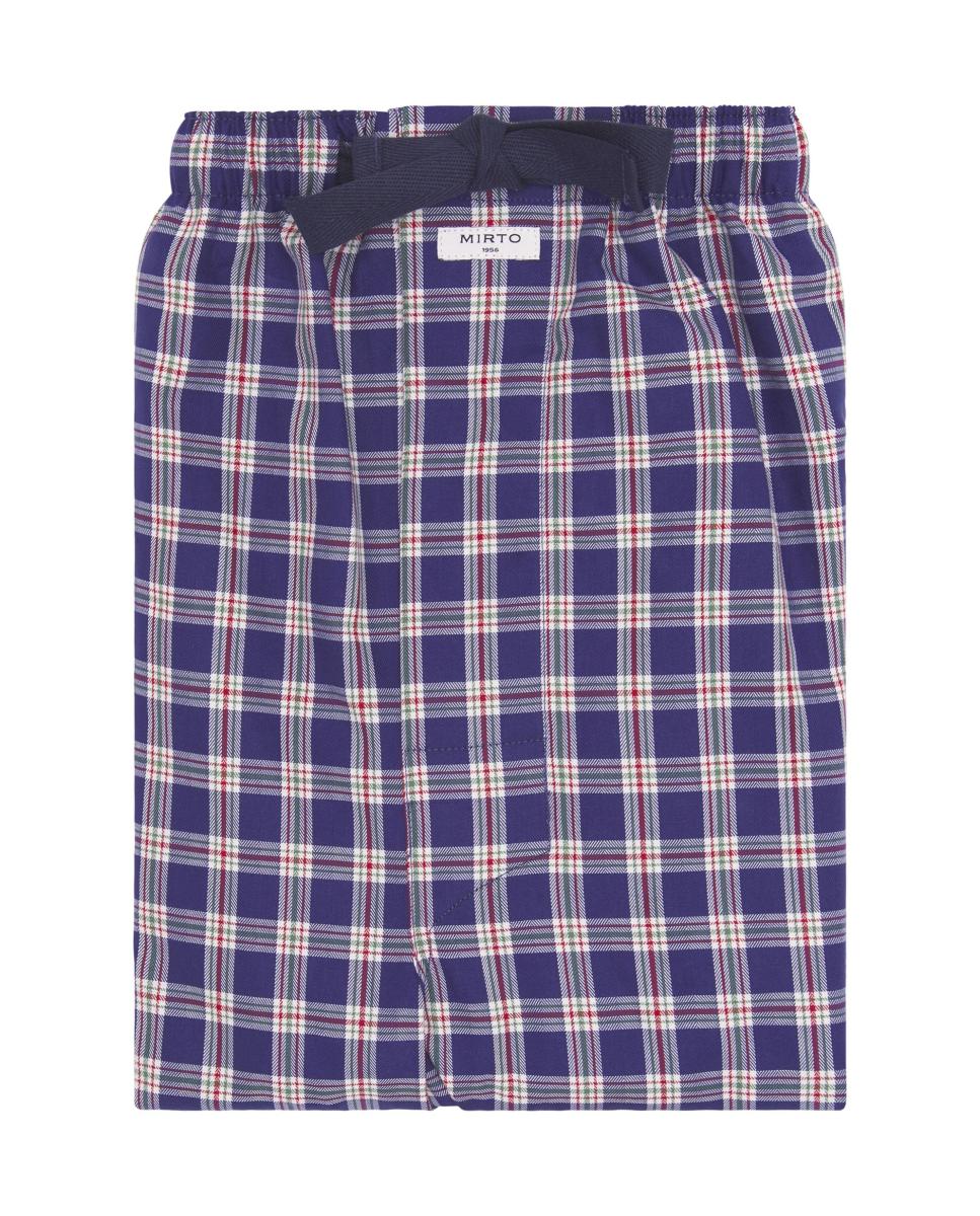 Calças de Pijama com Estampado Azul-marinho-4