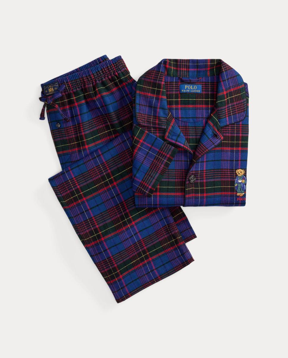 Pijama Comprido de Flanela com Polo Bear Multicolor-5
