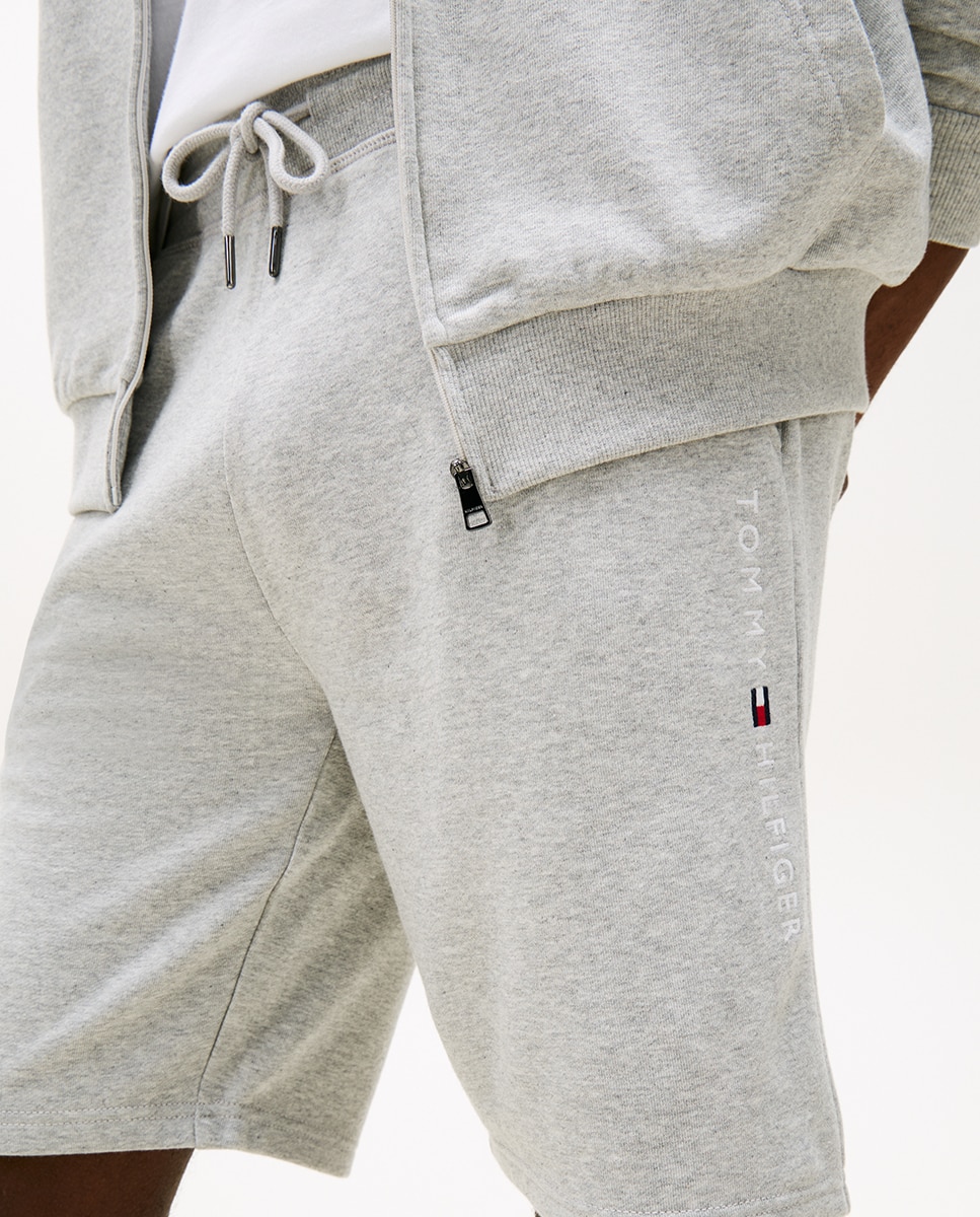 Calções de Pijama com Estampado Cinzento-3