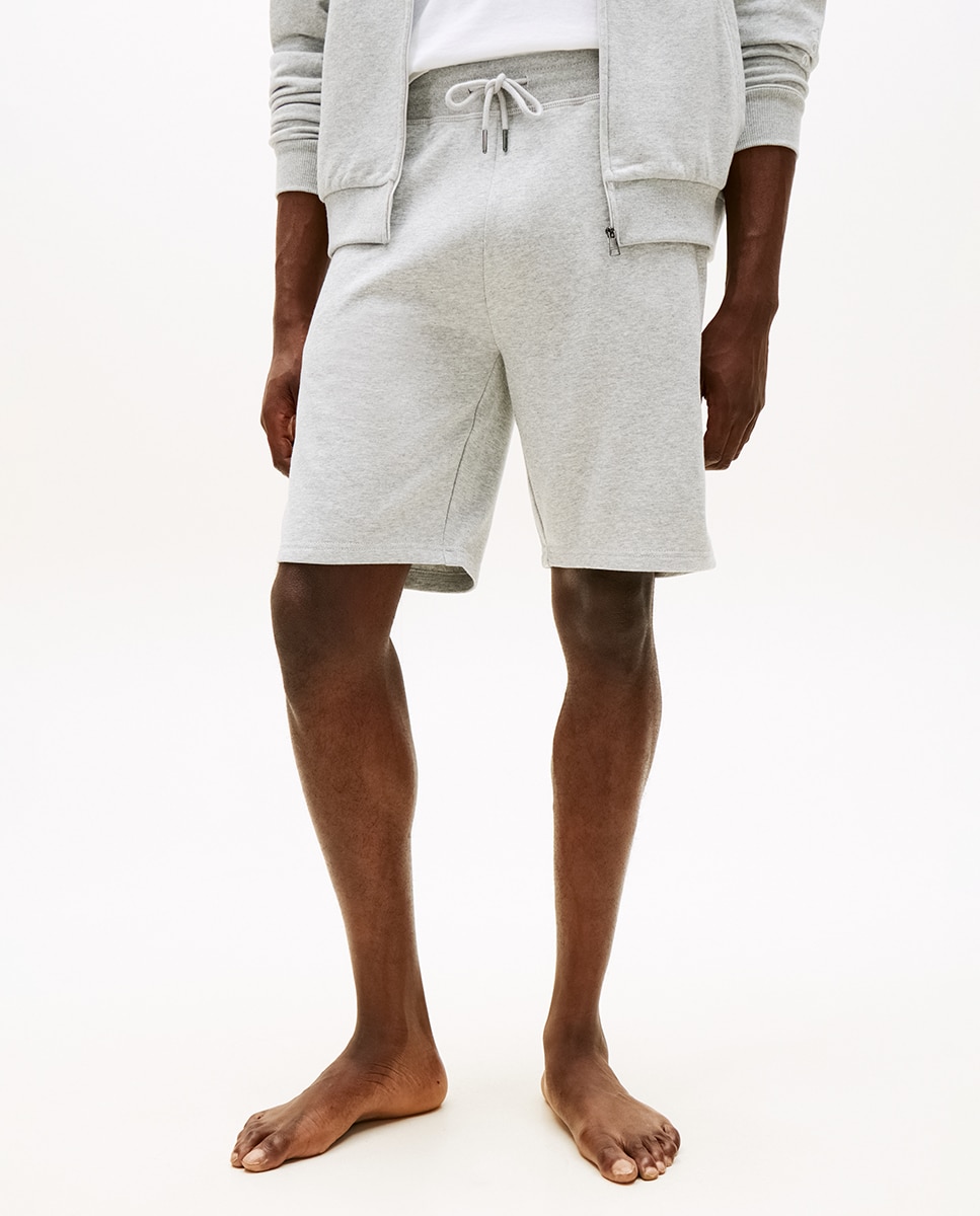 Calções de Pijama com Estampado Cinzento-5