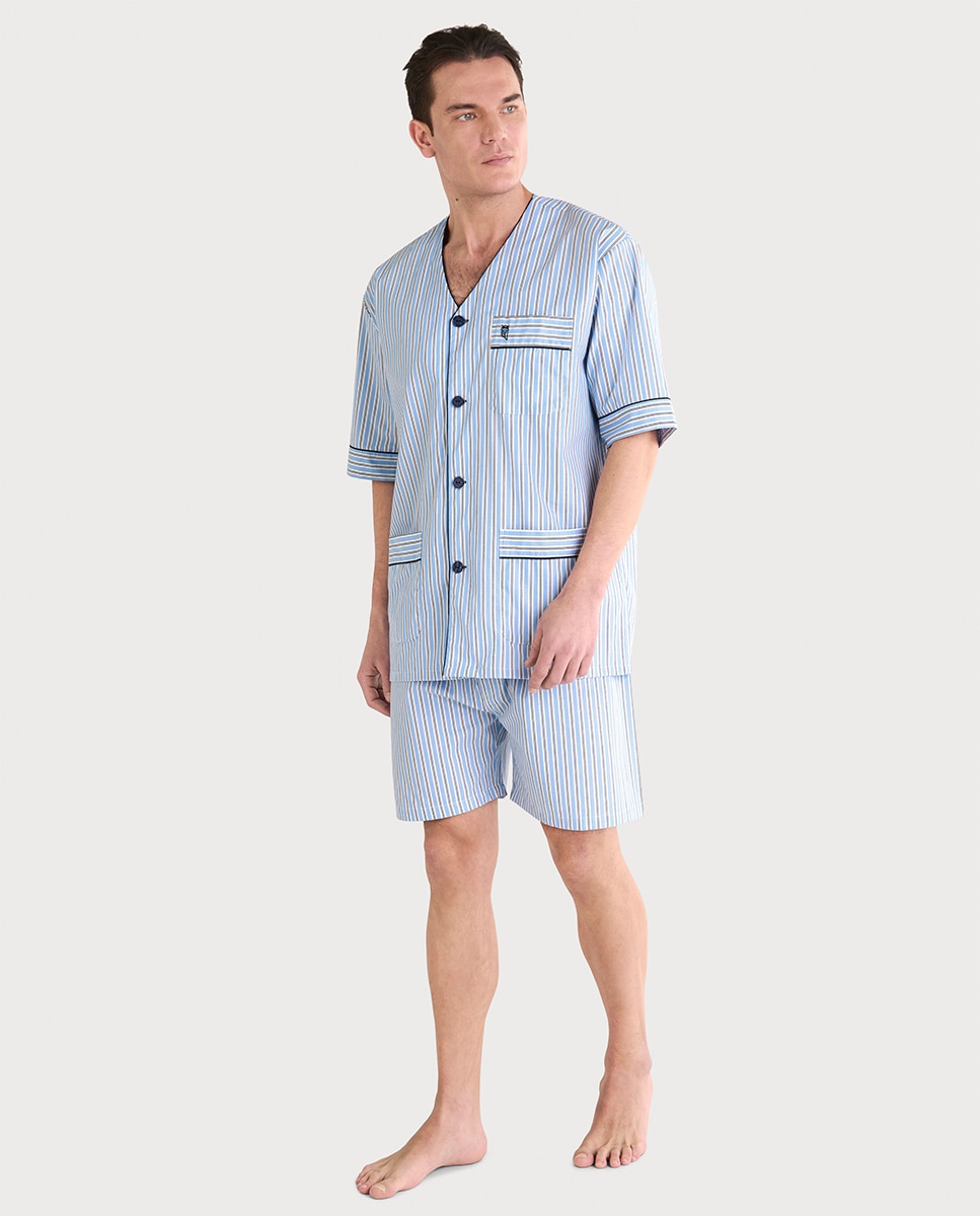 Imagem 0 de Pijama de Tecido Curto sem Gola