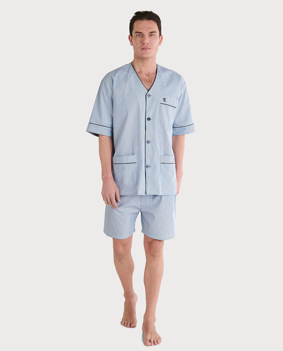 Imagem 0 de Pijama de Tecido Curto sem Gola