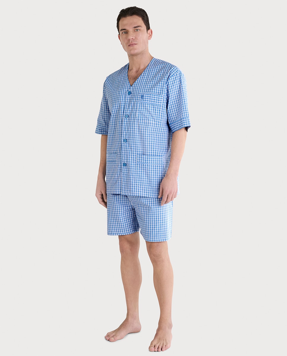 Imagem 0 de Pijama de Tecido Curto sem Gola