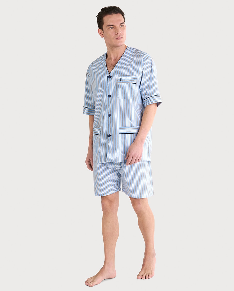Imagem 0 de Pijama de Tecido Curto sem Gola