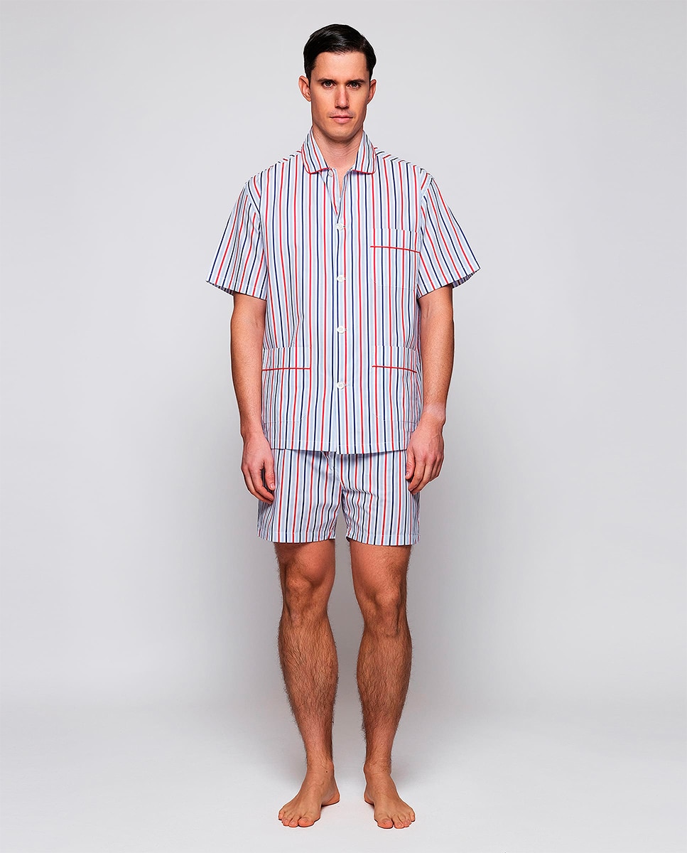 Imagem 0 de Pijama Curto às Riscas